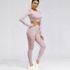 Survêtement pour femmes Femmes 2 pièces Ensemble serré Femme 2 pièces Survêtements Plus Taille Femmes Vêtements Leggings pour Fitness Crop Top 210802