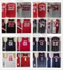 1993-94 Retro Men Hakem Olajuwon 34 Clyde Drexler 22 Jerseys de Basquete 2004-05 Tracy 1 McGrady Cactus 01 Jack Camisas 02-03 Yao Ming 11 Malha Navy Stripe Vermelho Branco