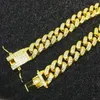 Bracelet à maillons cubains en Zircon pour hommes, 12MM, bijoux Hip hop, couleur or, matériau en cuivre épais et lourd, chaîne CZ glacée