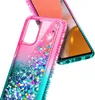 Liquid Glitter Diamond Cases For Samsung A52 5G 4G Hybrid Hard PC Soft TPU Shockproof Protective Cover
