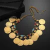 Colliers avec pendentif religieux Allah, pièces de monnaie, collier en acier inoxydable pour femmes, bijoux Ahmed du moyen-orient/musulman/islamique arabe