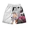 Heren 3D Gevangenis School Shorts Board Trunks Zomer Losse Mannen Hip Hop Korte Broek Indoor Wear Streetwear