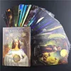 달의 여왕 영어 44pcs 타로 oracles 카드 보드 갑판 게임 파티 게임 가족을위한 카드 놀이