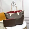 Designer Luxury Never MM Shoulder Tote Bag Leather BN M40995 Damier Azur Women's pouch tote bag