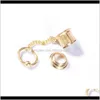 Jauges d'oreille bouchons Tunnels élément en acier inoxydable boucles d'oreilles extenseur mode Piercing bijoux pour cadeau Q3Yh4 Y8V1D4416467