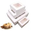 Emballage cadeau 10 pièces 2/4/6 trous Kraft papier Cupcake emballage boîte Muffin mariage fête étui titulaire FAS6