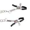 leather bondage Adult sex products tie collar with nipple clip fetish game for male4294700