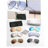 Herren-Designer-Sonnenbrille, Damen-Sonnenbrille, Uv400, Metall, Goldrahmen, Brille, Occhiali Da Sole Firmati, luxuriös, hochwertig, 6 Farben, mit Box + kostenloser Tragetasche