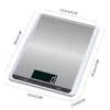 Grande escala de cozinha eletrônica de aço inoxidável 5KG 10KG 1G Slim Baking Scales 210728