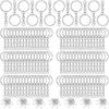 Keychains L5YD 360 PCS Keychain -ringen met jump -schroefoogpennen voor hars -diy ambachten sieraden maken miRI22