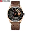 Mens Watch Fashion Chic Rostfritt Stål Quartz Man Klockor Med Datum Och Vecka Gentleman Choice