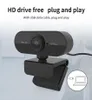 Webcam 1080P Full HD Cam Webkamera mit Mikrofon USB-Stecker Web-Cam für PC Computer Mac Laptop Desktop YouTube Skype Mini-Kameras