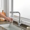 Mutfak Muslukları 360 Derece Döndürme Pirinç İçme Filtrelenmiş Su Musluğu Bükücü Sağ Angleright açısı lavabo musluk