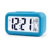 Sensor inteligente nightlight despertador digital com temperatura termômetro calendário silencioso mesa mesa relógio relógio RRA4532