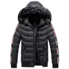 Män Vinterjacka Parkas Coat Brand Casual Warm Tjock Vattentät Padded Coats Fur Collar Hooded Men's Jacket Parkas 210927