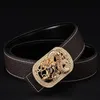 Cintos de couro masculino fivela suave moda 3 8cm Men Belt High Quality2924