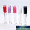Bouteilles d'emballage de brillant à lèvres de 5ML, rose, violet, rouge, blanc, Tubes de baguette cosmétique transparents, applicateur de brosse douce, conteneurs de brillant à lèvres