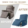 Velvet Recliner Cover All-Inclusive Massage Lazy Boy Chair Cover Lounger Singel Soffa Sofa Slipcover Fåtölj Kasser Soffa Bezug 211102