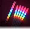 2021 Ny gadget 28 * 1.75cm Färgglada Led Light Stick Flash Glöd Cotton Candy Stick Blinkande kon för vokalkonserter Nattpartier DHL