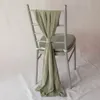 50st Chiffon -stol Sash Chiavari Chair Decoration Sashes for Wedding Birthday Party