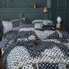 Kuup Luxury Duvet Cover 200x220 전체 침대 시트 유로 침구 세트 킹 ​​퀸 사이즈 침실 격자 무늬 및 홈 211203 커버