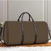 Moda di lusso uomo donna borsone da viaggio di alta qualità bagaglio di marca designer borse in vera pelle con serratura borsa sportiva di grande capacità 45 50 55 cm