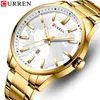 Curren heren horloges mode casual mannen horloge sport waterdicht roestvrij stalen polshorloges mannelijke quartz relogio masculino 210517