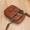 DHL50pcs sacs de messager femmes PU rétro multicouche Mini sac à bandoulière pour téléphone portable couleur mixte