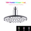 İnç LED Yağış Duş Baş Yuvarlak Otomatik Olarak RGB Renklendirme Sıcaklık Sensörü Banyo Setleri için Duş Başlığı 8134636