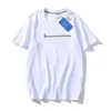 T-shirt da donna all'ingrosso tee di buona qualità lettere ricamo T-shirt da donna alta da uomo primavera estate autunno coppia top tee cotone casual