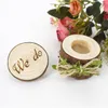 Obrączka ślubna Rustykalne kreatywne drewno Pierścienie Poduszki Retro Work Rurę