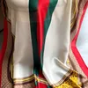 Hohe Qualität Sommer Herbst und Winter Luxus Frau Französisch Retro Ölgemälde Seidenschal Hijab Strand Sonnencreme Schal Wraps Tops Schals