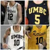 Nik1 NCAA College UMBC Retrievers Basketball Jersey 10 Jairus Lyles 11 KJ Maura 0 Isaiah Rogers 1 Josh Rosario 3 KJ Jackson Custom Stitched