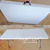 8ft Stretch Fabric Table Cover Passar Retail Supplies Printed Full Färgfärg Sub Bordduk Anpassad Elasticitet Counter Cloth