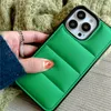 Winter Down Jacket Phone Cases voor iPhone 13 12 11 PRO MAX X XS XR 7 8 PLUS De Puffer Case Soft Silicone Cover