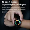 Smart Watch Full Touch Screen Sport Fitness Watch IP68 Vattentät Bluetooth -anslutning för Android iOS Smartwatch Men8100367