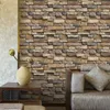 Wallpapers Waterdichte Stone Bakstenen Muursticker Zelfklevend Wallpaper Home Decor Art Woonkamer Slaapkamer Badkamer Keuken