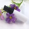 Bottiglia di pompa per lozione airless bianca riutilizzabile da 100 pezzi 5 ml 10 ml 15 ml con bottiglia di plastica nera per imballaggio cosmetico Bottiglia sottovuoto