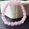 8mm naturel cristal pierre brins à la main perlé bracelets porte-bonheur pour femmes hommes fête Club bijoux de mode