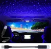 Мини-светодиодные эффекты USB Star Projector Night Light автомобиль крыши крыши портативный регулируемый романтический фиолетовый атмосфера Galaxy внутренняя лампа