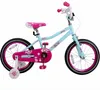 12 14 16 pouces Paris Girl Kids Bike Vélo pour enfants rose et bleu avec V break et roues d'entraînement