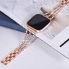 Nuovo cinturino di design per Fitbit Versa 3 Lite Cinturino in metallo Cinturini impermeabili in oro rosa moda 3 file Cinturini a catena diamantati di alta qualità