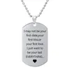 Gravierte Buchstaben Halskette Anhänger Geschenk Paare Freund Freundin Schmuck Militär Valentinstag Geschenk Ketten
