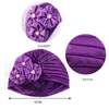 Femmes fleurs soyeux à volants Turban foulard musulman Hijab doux couvre-chef dames mariée mariage casquette femme tête enveloppement