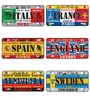 National Style Tin Sign Decorative License Plate Plaque Metal Vintage Wall Sign Home Bar Decor Iron Painting Metal Poster H1110207C