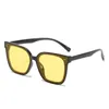 Солнцезащитные очки Модные квадратные женские солнцезащитные очки с большой оправой Старинные мужские леопардовые черные дизайнерские очки с градиентом UV400 Солнцезащитные очки