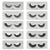 3D Mink Eyelashes 10 Styles Faux Eyelash Handmade Nature Soft False Eye Lashes Makeup Extension Instock