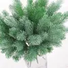 フォークパイン針の花の人工植物緑の草の木の偽の花シミュレーションウォール素材家の庭の装飾装飾的な花輪