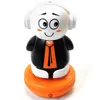 Pop-top kan mini elektrische infrarood schudden hoofd cartoon afstandsbediening robot speelgoed