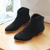 Sapatos grossos botas femininas pele tornozelo saltos pontudos feminino curto 2023 ty1983 860 's